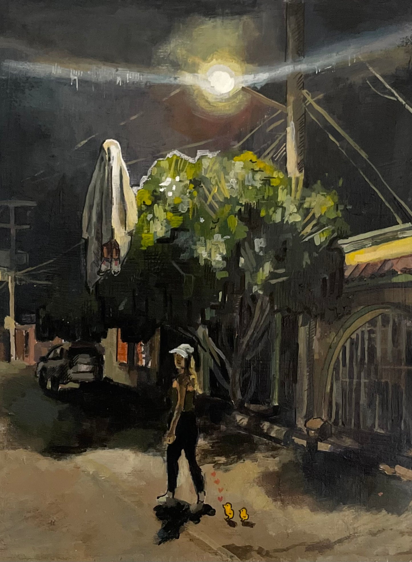 Mira esta calle; es de donde soy,  puedes quedarte solo por hoy.