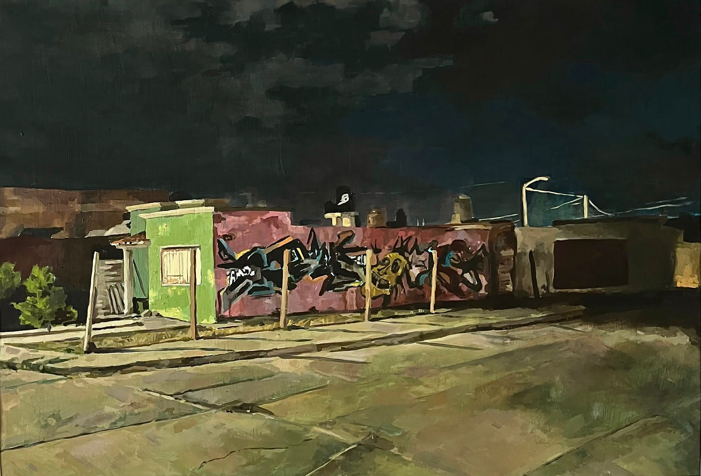 Estudio: paisaje nocturno.